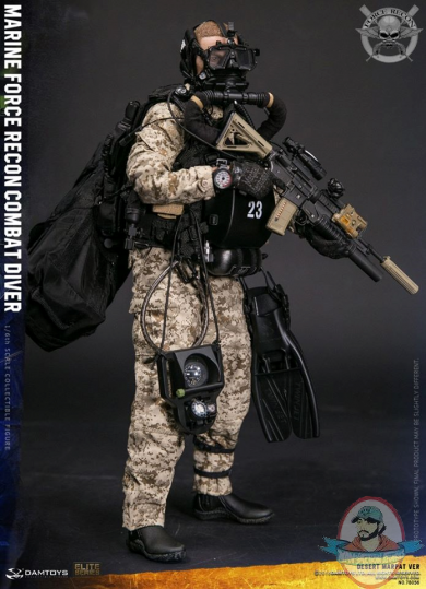 Damtoys 1/6 Marine Force Recon Combat Diver Desert Marpat Ver 78056