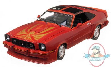 1:18 1978 Ford Mustang II King Cobra Red & Black by Greenlight