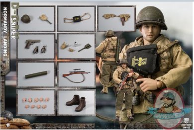 CrazyFigure 1/12 WWII U.S. Rangers On D-Day Sniper Figure CF- LW012