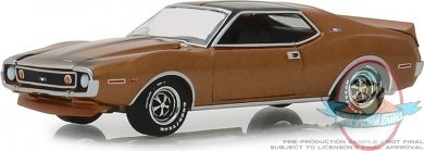 1:64 GreenLight Muscle Series 21 1972 AMC Javelin AMX Baja Bronze 