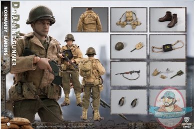 CrazyFigure 1/12 WWII U.S. Rangers On D-Day Machine Gunner CF- LW013