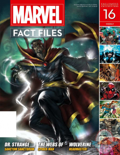 Marvel Fact Files # 16 Doctor Strange Cover Eaglemoss Marvel Fact Files # 16 Doctor Strange Cover Eaglemoss