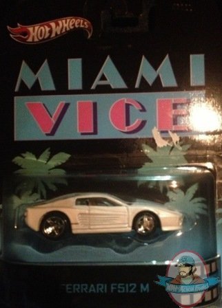 1:64 Scale Hot Wheels Miami Vice Ferrari F512 M by Mattel