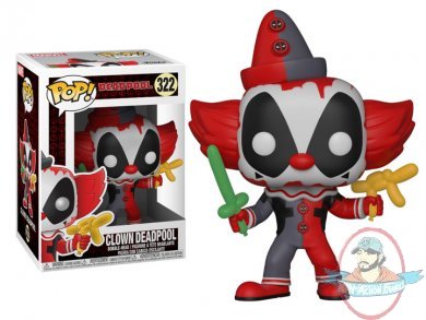 POP! Marvel Deadpool Playtime Deadpool Clown #322 Vinyl Figure Funko