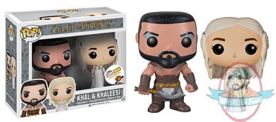 Pop! Game of Thrones Vinyl Drogo & Daenerys Wedding Set DAMAGED PKG***