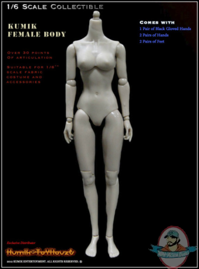 1/6 Scale Kumik Female Body 12 inch Figure
