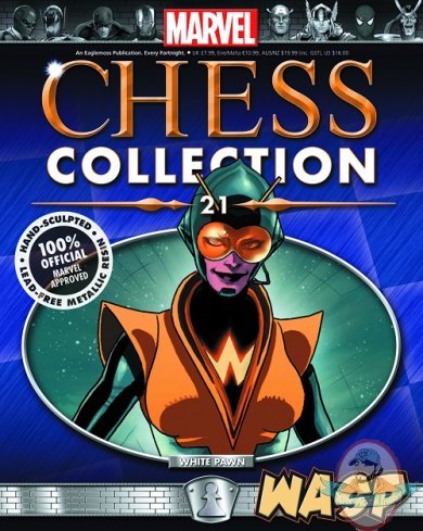 Marvel Chess Figurine Magazine #21 Wasp White Pawn Eaglemoss