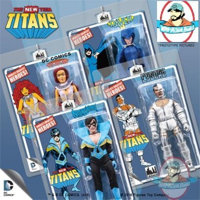 The New Teen Titans Retro 8" Series 1 Case of 12 Figures Toy Company