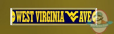 West Virginia Mountaineers Street Sign by Signs4Fun