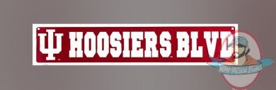 Indiana Hoosiers Street Sign by Signs4Fun