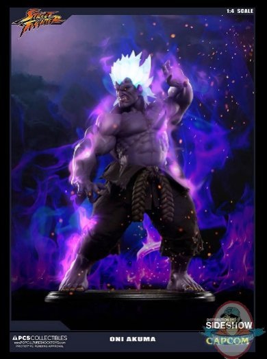 Street Fighter IV Oni Akuma Statue Pop Culture Shock