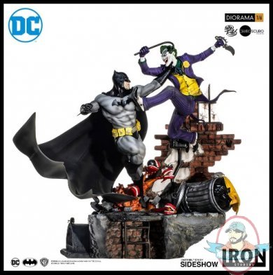 1/6 Dc Comics Batman Vs The Joker Ivan Reis Diorama Iron Studios 1/6 Dc Comics Batman Vs The Joker Ivan Reis Diorama Iron Studios