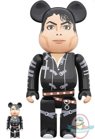 Michael Jackson Bad Version Bearbrick 400% & 100% 2 Pack Medicom