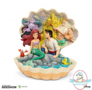 Disney The Little Mermaid Shell Scene Figurine Enesco