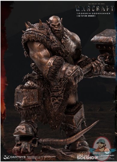 Warcraft Orgrim Imitation Bronze Statue by Dam Toys 905396
