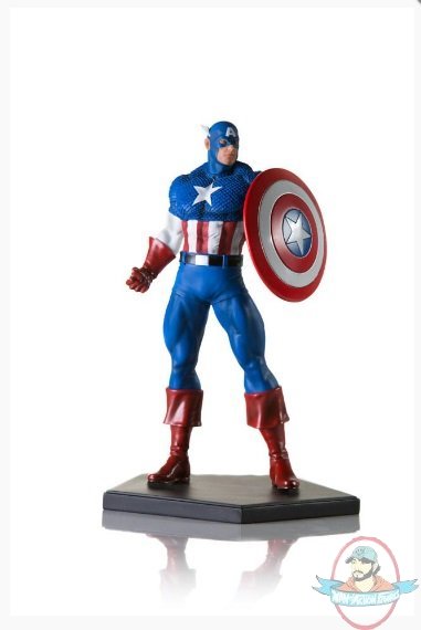 1/10 Marvel Comics Captain America Iron Studios Art Scale Used JC 1/10 Marvel Comics Captain America Iron Studios Art Scale Used JC