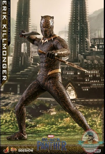 1/6 Scale Black Panther Erik Killmonger MMS Hot Toys 903413 1/6 Scale Black Panther Erik Killmonger MMS Hot Toys 903413