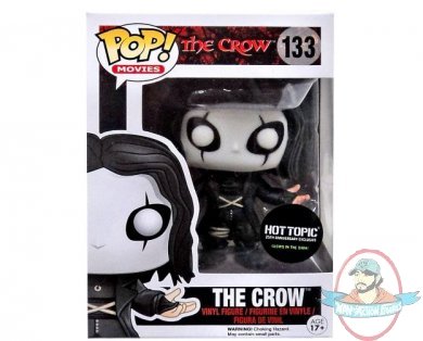 Pop! Movies The Crow 25th Anniversary GID #133 Hot Topic Figure Funko