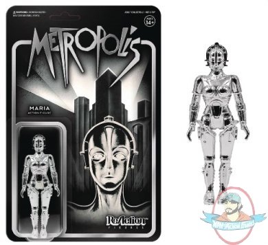 Metropolis Maria Silver Vac Metal ReAction Figure Super 7 Metropolis Maria Silver Vac Metal ReAction Figure Super 7