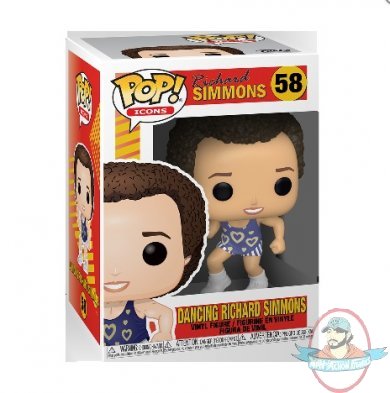Pop! Icons Dancing Richard Simmons #58 Vinyl Figure by Funko