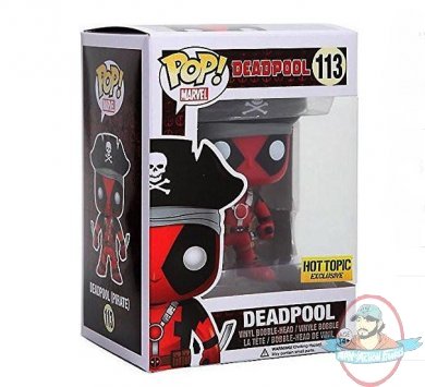 Pop! Marvel Pirate Deadpool Hot Topic #113 Vinyl Figure Funko