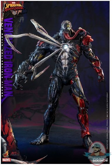 1/6 Marvel Maximum Venom Venomized Iron Man Figure Hot Toys 907026 1/6 Marvel Maximum Venom Venomized Iron Man Figure Hot Toys 907026