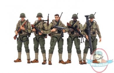 1:18 Scale Joy Toy WWII Us Army 5 Pack Figures Dark Source