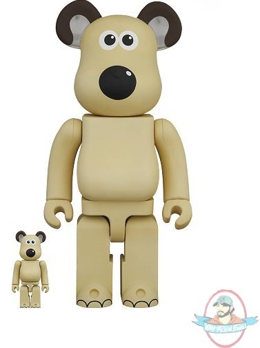 Wallace and Gromit Gromit Bearbrick 400% & 100% 2 Pack Medicom Wallace and Gromit Gromit Bearbrick 400% & 100% 2 Pack Medicom