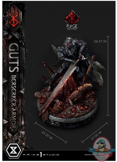 1/4 Guts Berserker Armor Rage Edition Statue Prime 1 Studio 907631