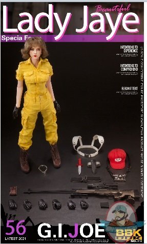 1/6 Scale G.i Joe Special Force Lady Jaye BBK BBK-012 