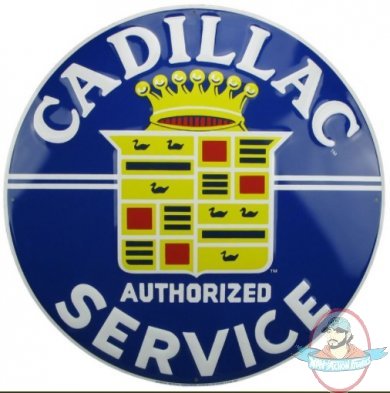 Cadillac Service 24 inch Large Round Sign by Signs4Fun