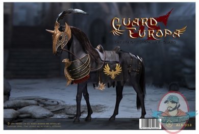 POPTOYS 1/6 Eagle Knight Guard Black armor Horse ALS013