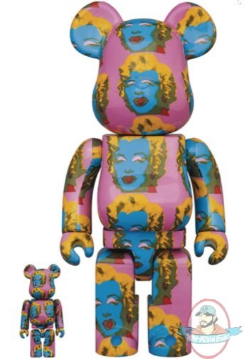 Andy Warhol Marilyn Monroe 2 Bearbrick 400% & 100% 2 Pack Set Medicom Andy Warhol Marilyn Monroe 2 Bearbrick 400% & 100% 2 Pack Set Medicom