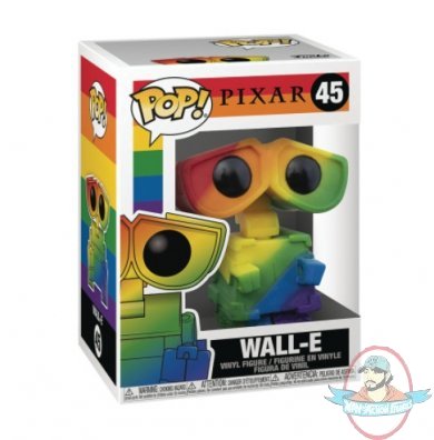 Pop! Disney Pixar Pride Wall-E Rainbow #45 Figure Funko