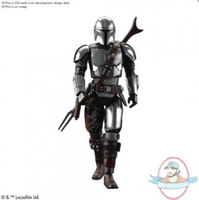 1/12 Star Wars The Mandalorian Beskar Armor Silver Model Kit Bandai