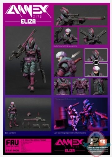 1:18 Scale Acid Rain Eliza FAV-H08 Toynami 