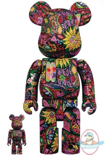 Psychedelic Paisley Bearbrick 400% & 100% 2 Pack Set Medicom Psychedelic Paisley Bearbrick 400% & 100% 2 Pack Set Medicom