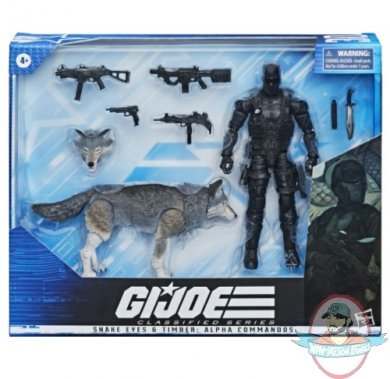  Gi Joe Classified Series 6 inch Snake-Eyes/Timber Set of 2 Hasbro