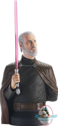 1/6 Star Wars Revenge of The Sith Count Dooku Bust Diamond Select