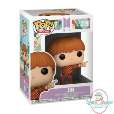 Pop! Rocks BTS Dynamite Jin #219 Vinyl Figure Funko