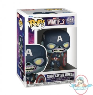 Pop! Marvel What If Series 2 Zombie Captain America #941 Funko 