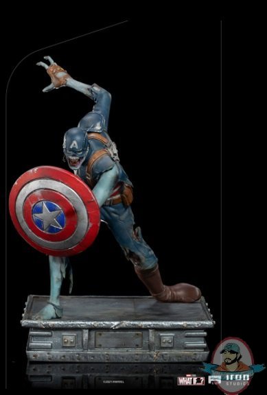 1/10 Marvel What If Zombie Captain America Statue Iron Studios 909516