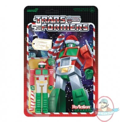 Transformers Optimus Santa ReAction Figure Super 7