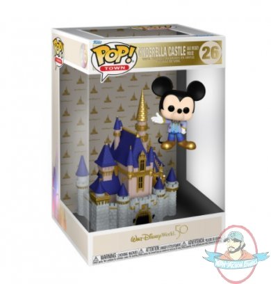Pop! Town Disney 50Th Castle & Mickey #26 Vinyl Figure Funko