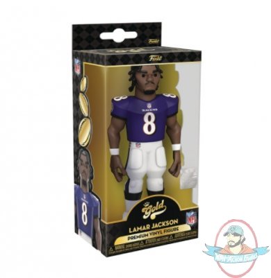 Vinyl Gold NFL Ravens Lamar Jackson Home 5 inch Figure by Funko
