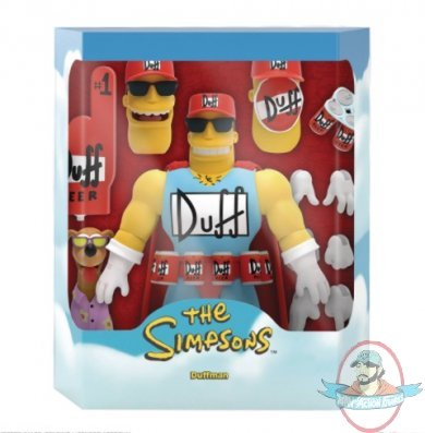 Simpsons Ultimates Wave 2 Duffman Figure Super 7