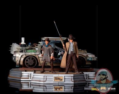 1/10 Scale BTTFIII DeLorean Full Set Art Scale Iron Studios 910441