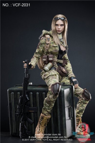Very Cool 1:6 MC Camouflage Woman Soldier "Villa"  VCF-2031
