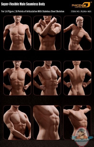 PHICEN 1/6 Super-Flexible Male Seamless Body PL2016-M31