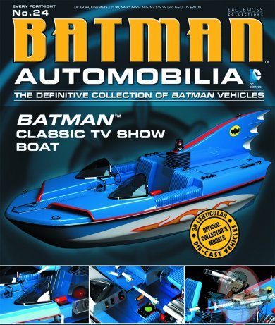DC Batman Automobilia Fig #24 Classic Tv Series Bat Boat Eaglemoss